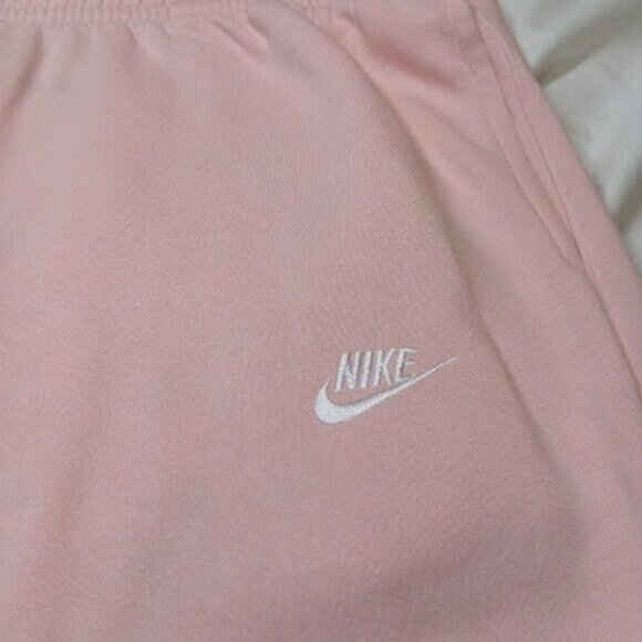 NIKE Pastel Pink Soft Fleece Joggers Athleisure Streetwear Unisex Loungewear XXL - Picture 3 of 10